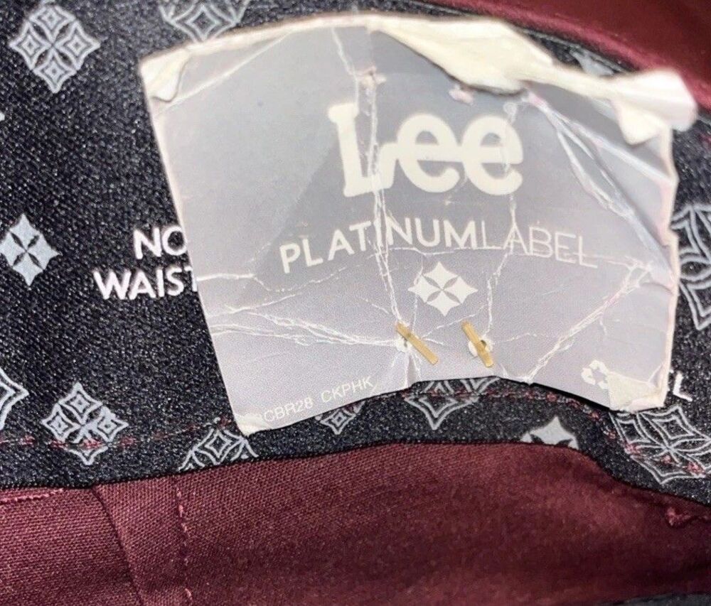 Lee Platinum Label No-Gap Waistband Dress Pants Women’s Sz 2 Short Maroon - Picture 4 of 11